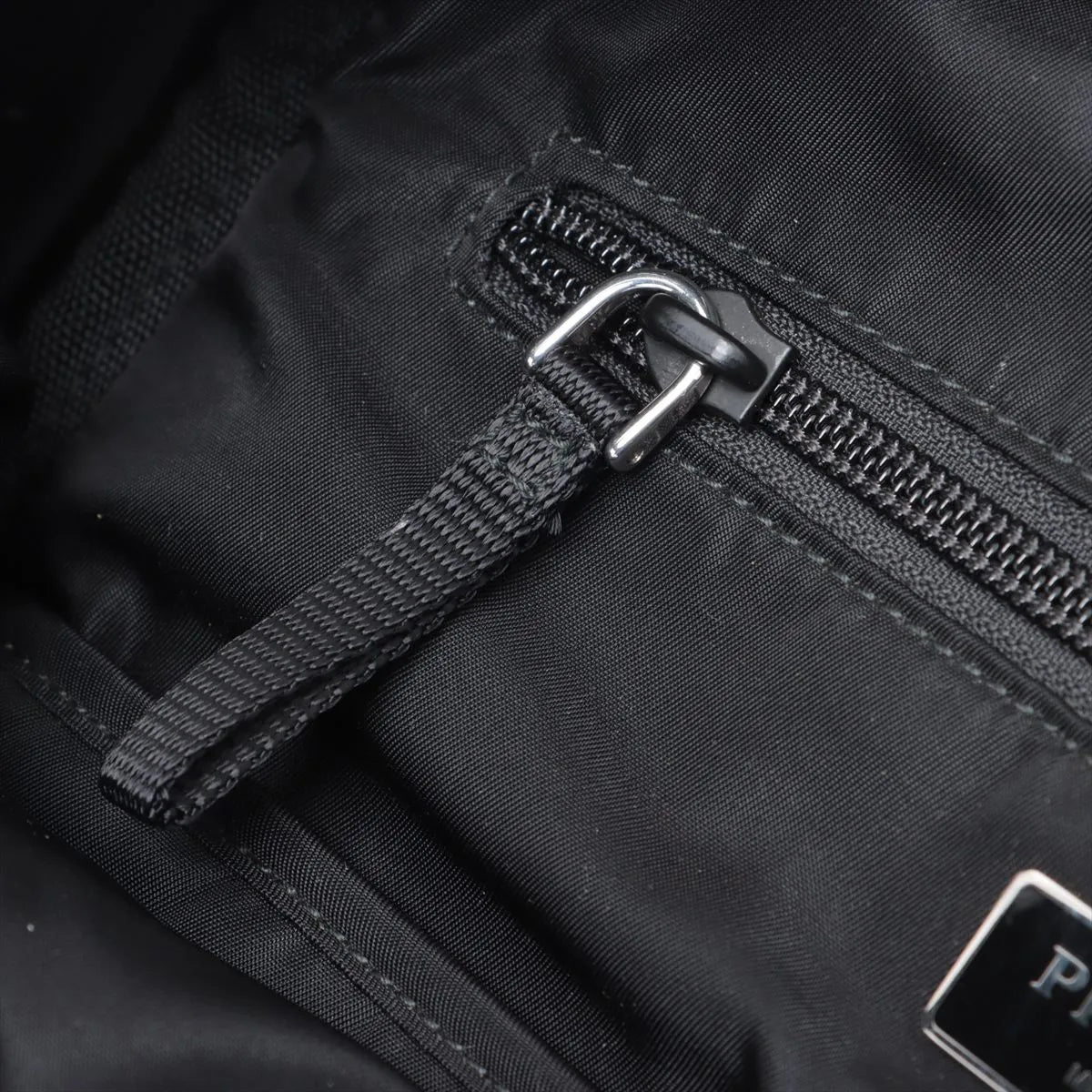 Prada Tessuto Nylon Leather Backpack Black
