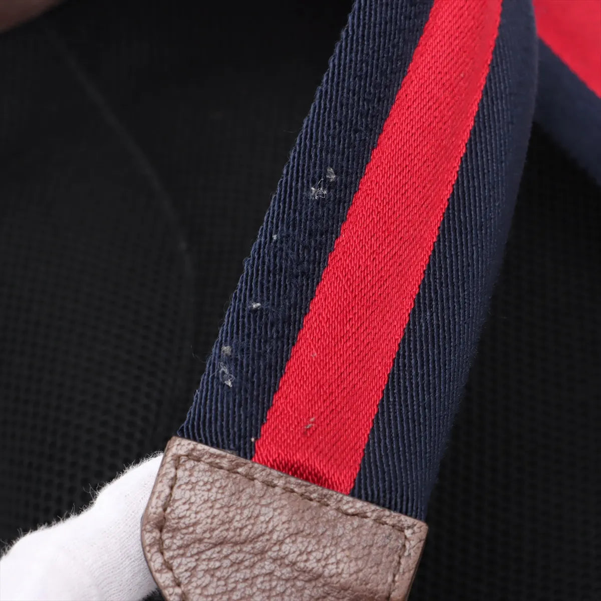 Gucci GG Supreme Bosco Leather Backpack Brown