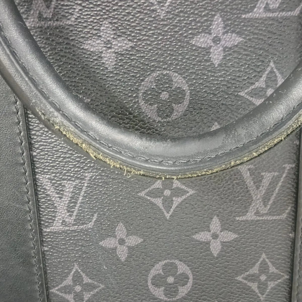 Louis Vuitton Monogram Eclipse Sac Plat Cross Black