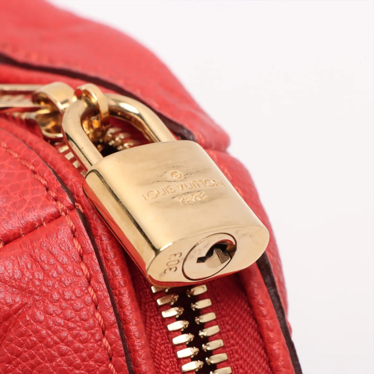 Louis Vuitton Monogram Empreinte Speedy Bandoulière 25 Red