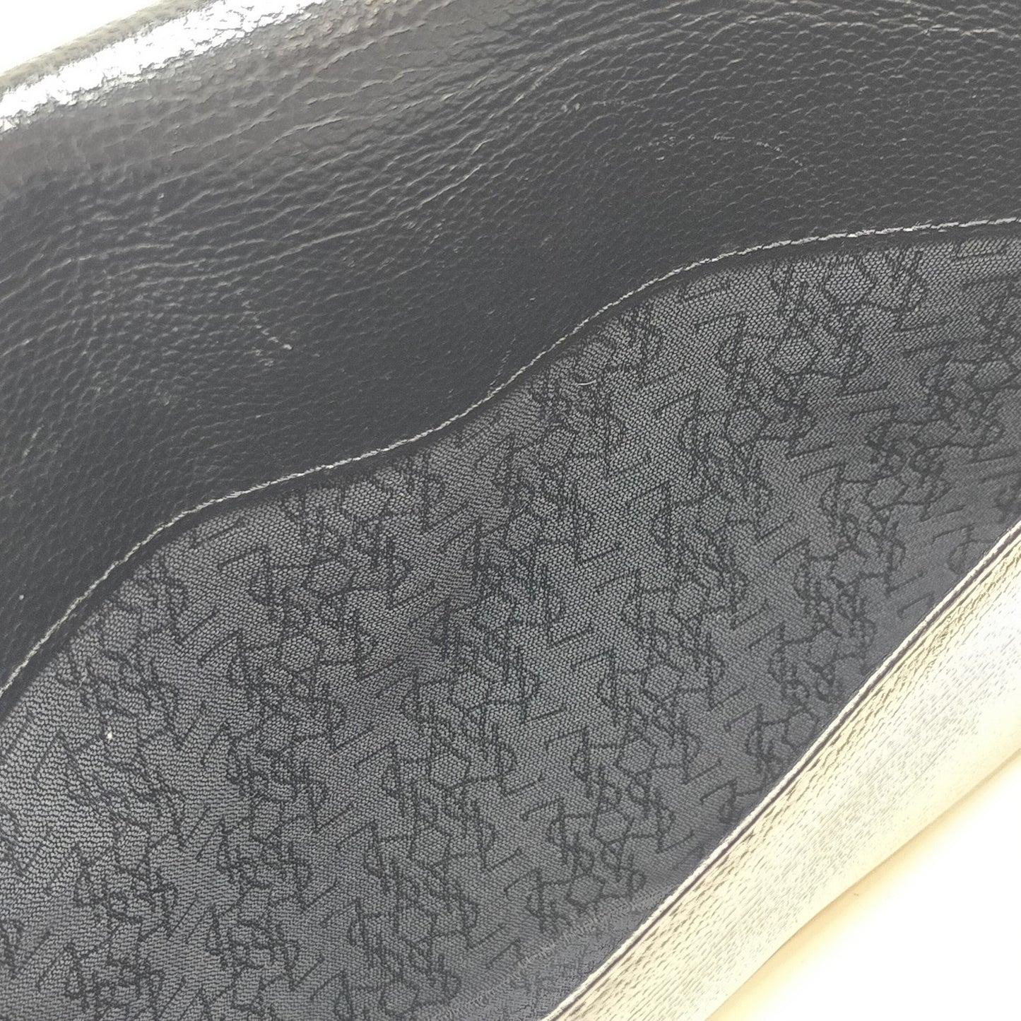Yves Saint Laurent Leather Clutch Bag Black