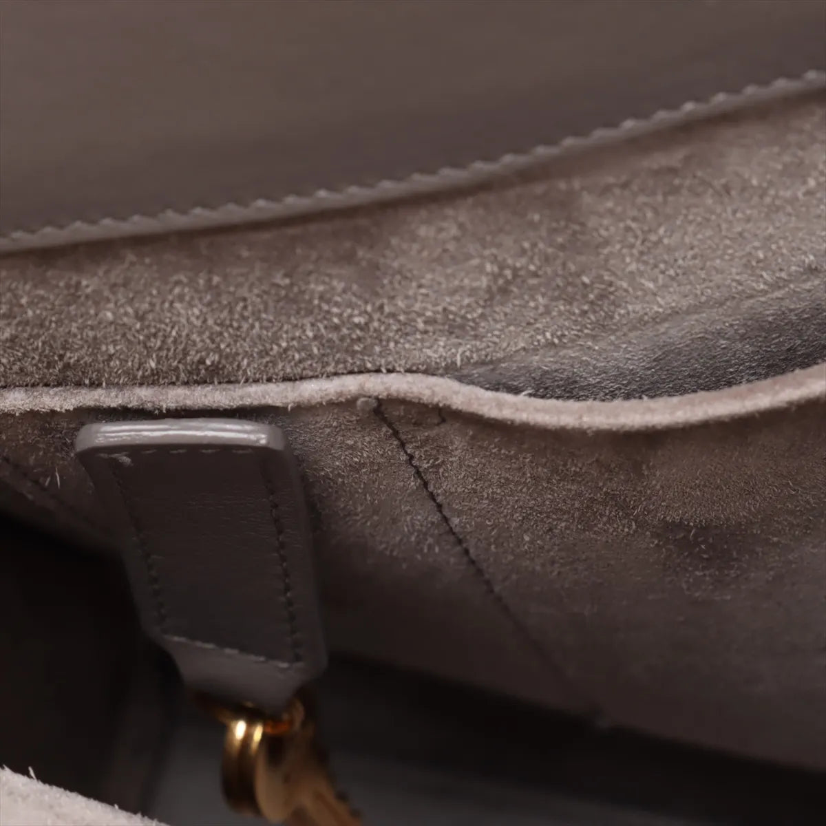 Saint Laurent Paris Sac de Jour Leather Two-Way Handbag Gray