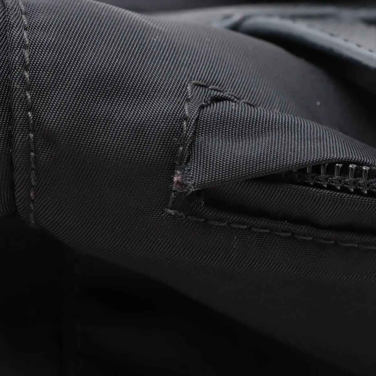 Prada Tessuto Nylon Leather Backpack Black