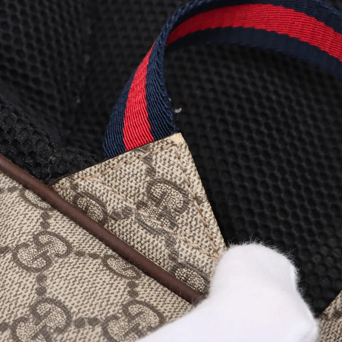 Gucci GG Supreme Bosco Leather Backpack Brown