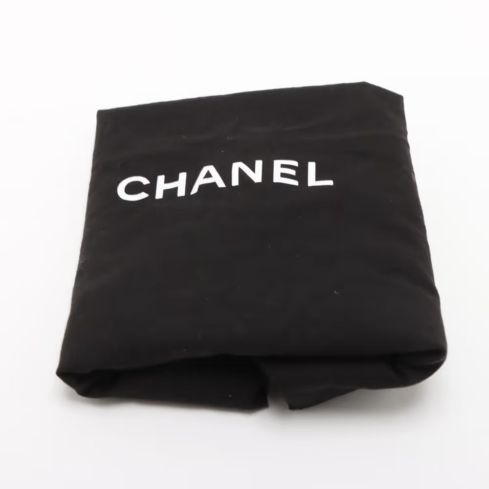 Chanel CC Logo Matelasse Lambskin Chain Shoulder Bag Black