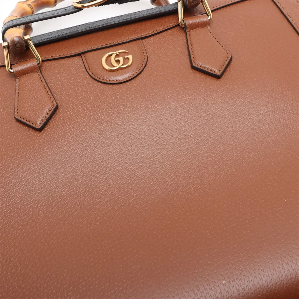 Gucci Bamboo Diana Leather Two-Way Shoulder Bag Brown