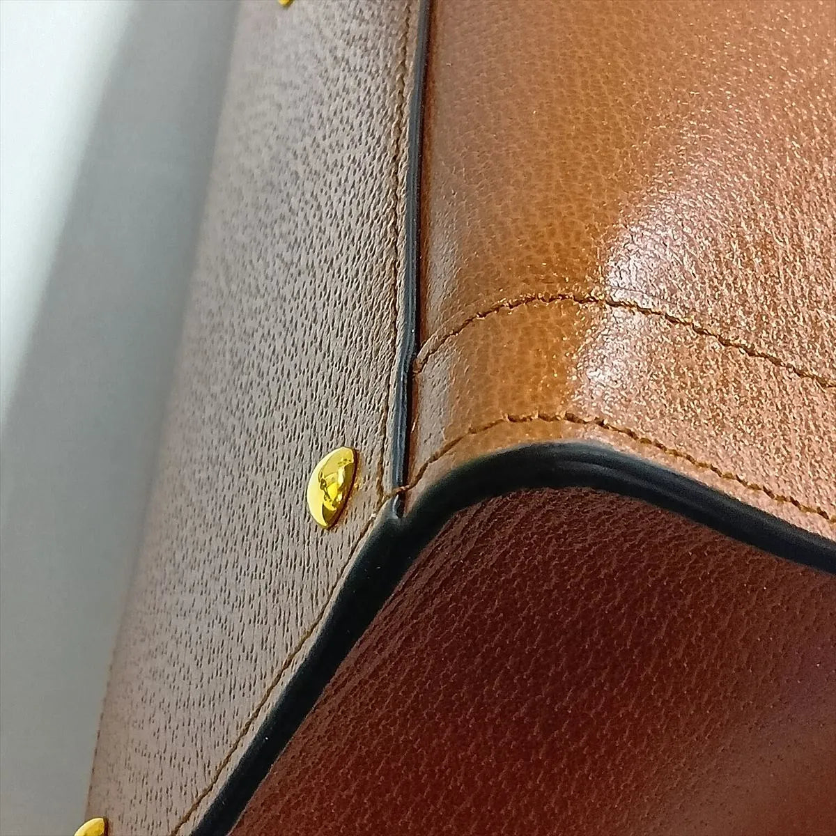 Gucci Bamboo Diana Leather Two-Way Handbag Brown