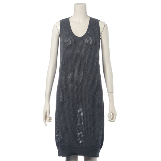 Best Brunello Cucinelli Crochet Knit Dress Black