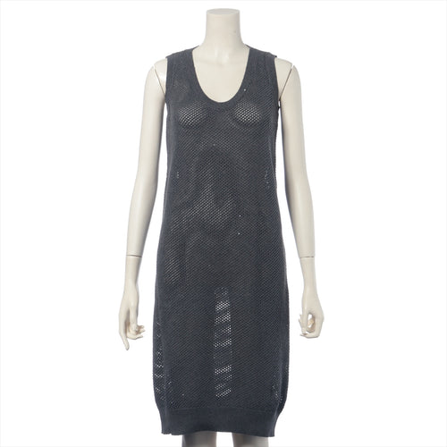 Brunello Cucinelli Crochet Knit Dress Black