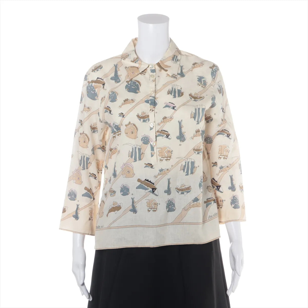 Hermes Margiela Linen Shirt Ivory