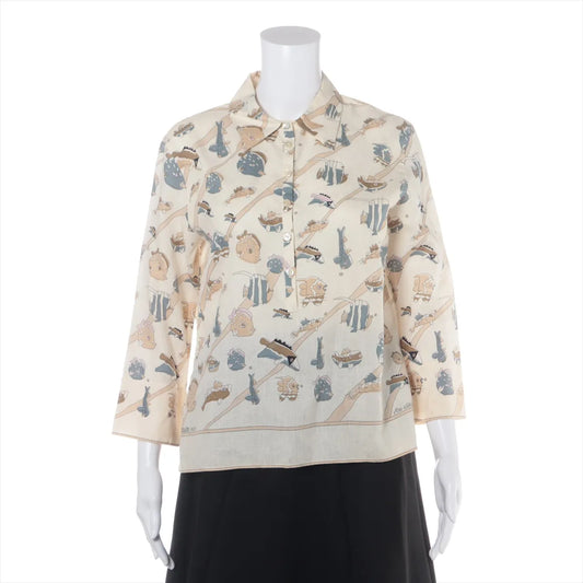Hermes Margiela Linen Shirt Ivory