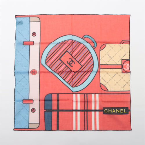 Chanel Printed Cotton Multicolor Scarf