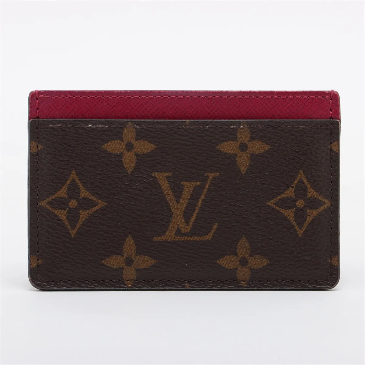 Louis Vuitton Monogram Card Case Fuchsia