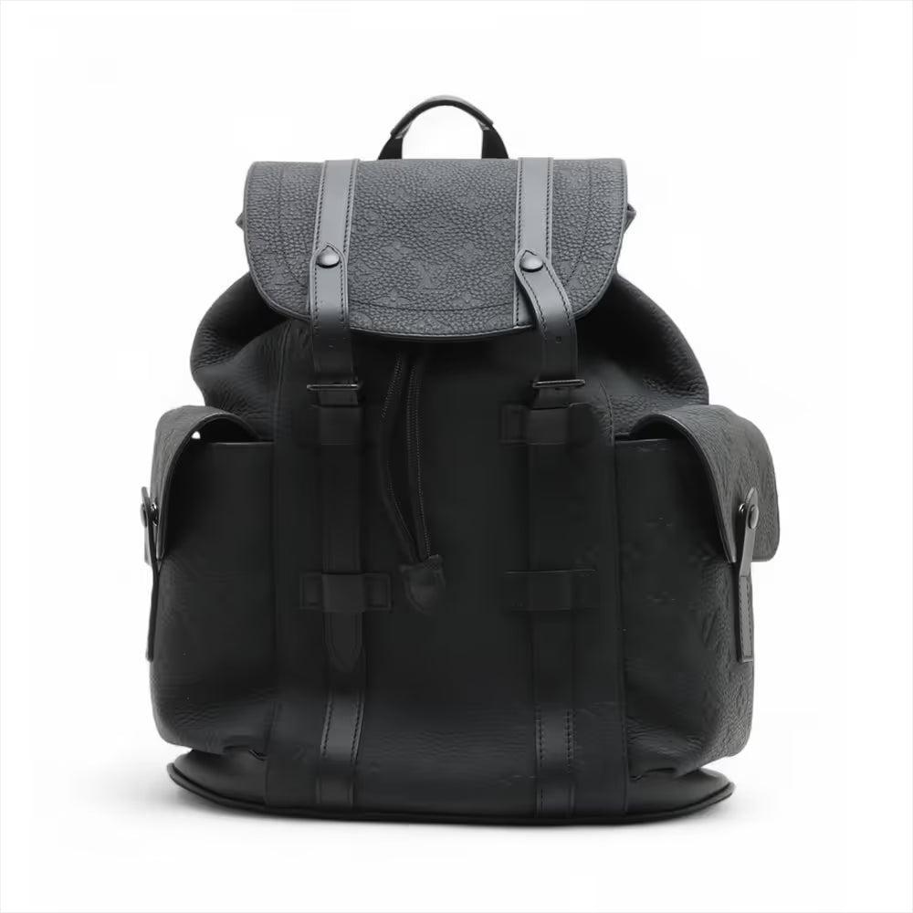 Louis Vuitton Monogram Taurillon Christopher PM Black
