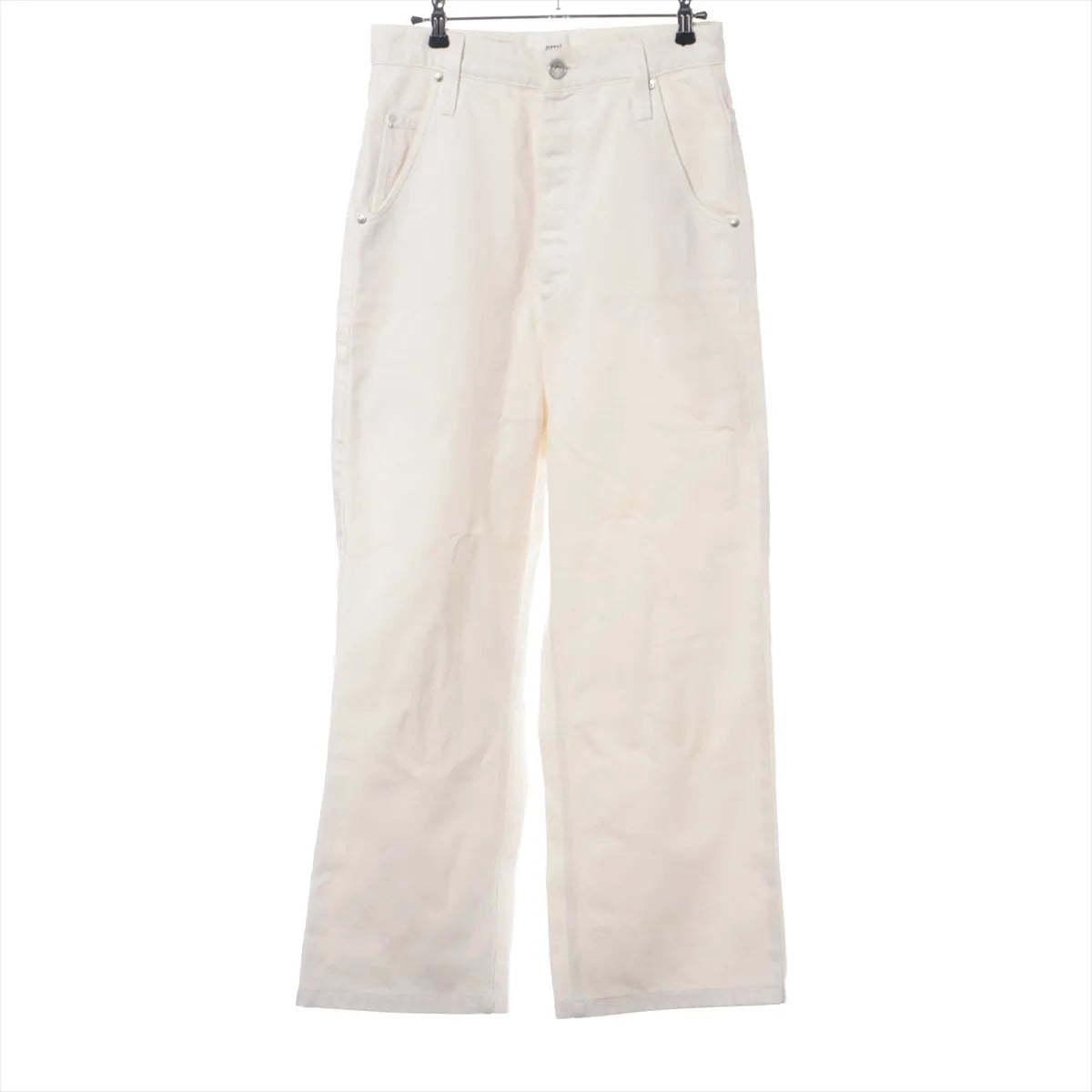 Ami Alexandre Mattiussi Cotton Wide Pants White