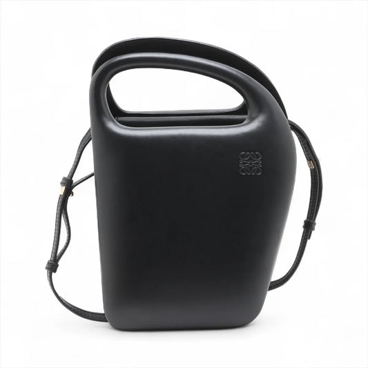 Loewe Anagram Leather Two-Way Handbag Black