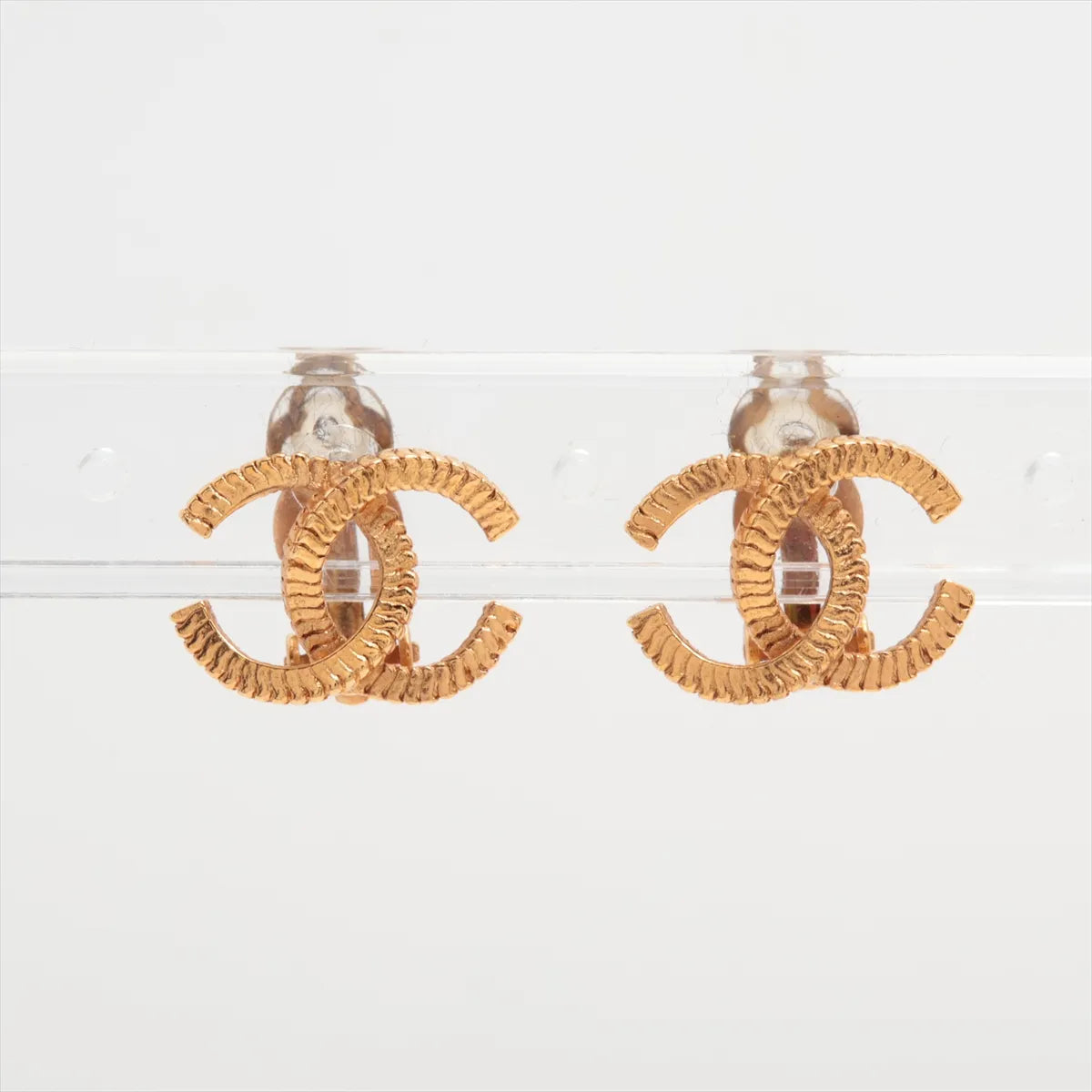Chanel CC Logo Clip-On Earrings