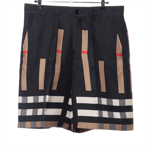 Burberry Tisci Period  Check Silk Short Pants Black
