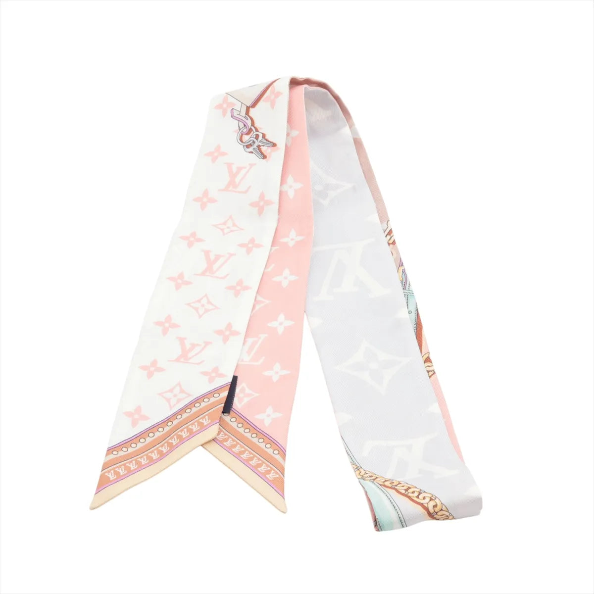 Louis Vuitton Monogram Bandeau BB Ultimate Silk Scarf Pink