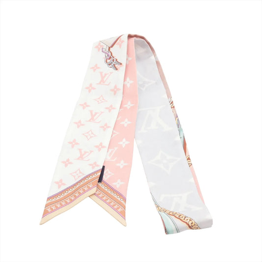 Louis Vuitton Monogram Bandeau BB Ultimate Silk Scarf Pink