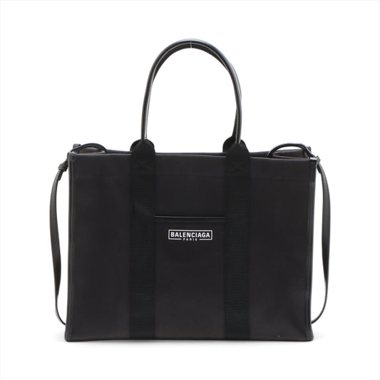 Balenciaga Canvas Leather Two-Way Tote Bag Black * PREORDER *