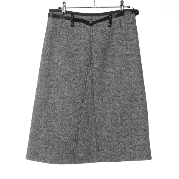 Louis Vuitton Llama x Wool Skirt Gray