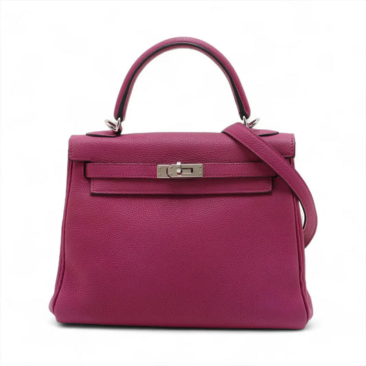 Hermes Kelly 25 Le Tournay Togo Rose Purple