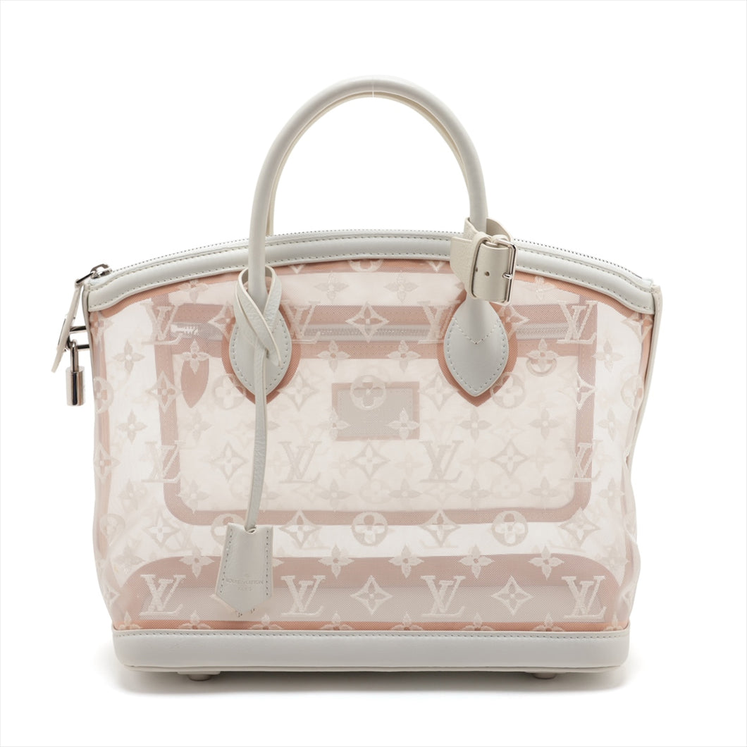 Louis Vuitton Monogram Transparent Mesh  Lockit White