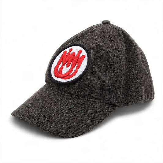 Miu Miu Logo Cap Cotton Black