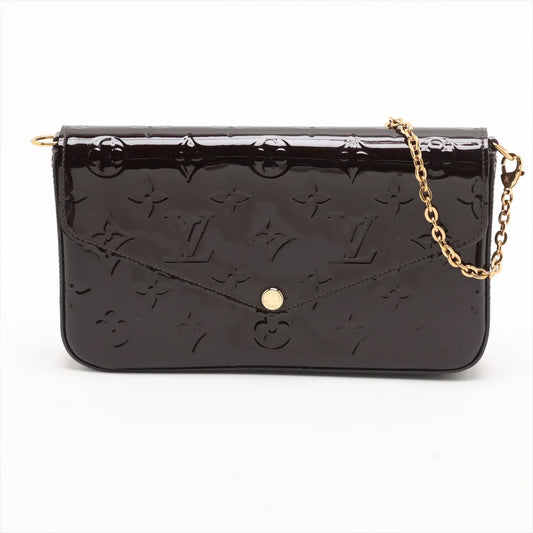 Louis Vuitton Vernis Pochette Félicie Brown