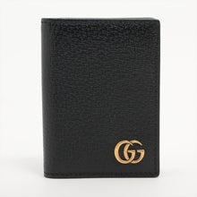 Load image into Gallery viewer, Best Gucci GG Marmont Leather Card Case Black