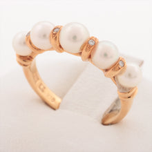 Load image into Gallery viewer, Nina Ricci Pearl Diamond Ring