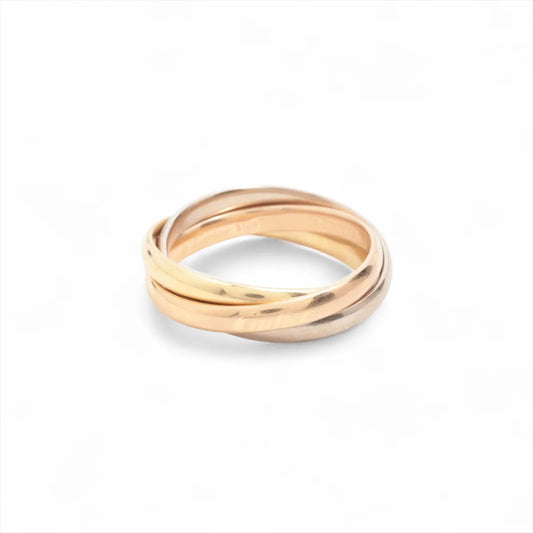 Cartier Trinity Ring Tricolor Yellow Gold x Rose Gold x White Gold