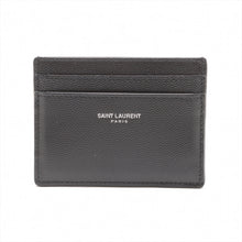 Load image into Gallery viewer, Saint Laurent Leather Card Case Black