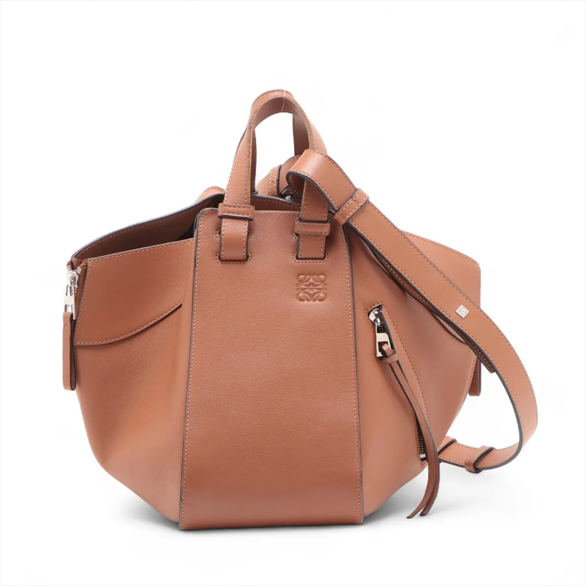 Loewe Hammock Small Leather Two-Way Shoulder Bag Brown