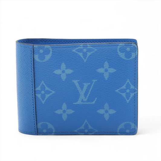 Louis Vuitton Monogram Taigarama Portefeuille Multiple Blue Lagoon