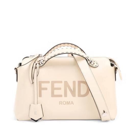 Fendi By the Way Medium Leather Two-Way Handbag Beige