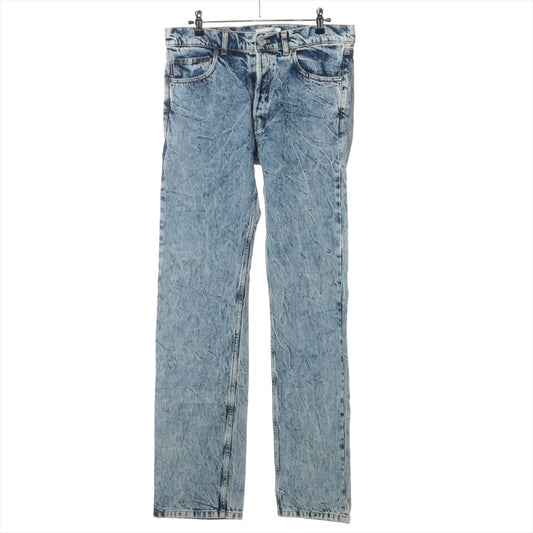 Balenciaga Cotton Denim Pants Blue