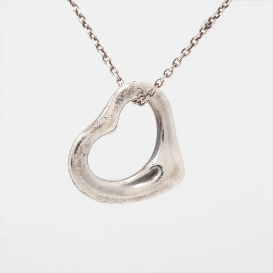 Tiffany & Co. Open Heart Necklace Silver