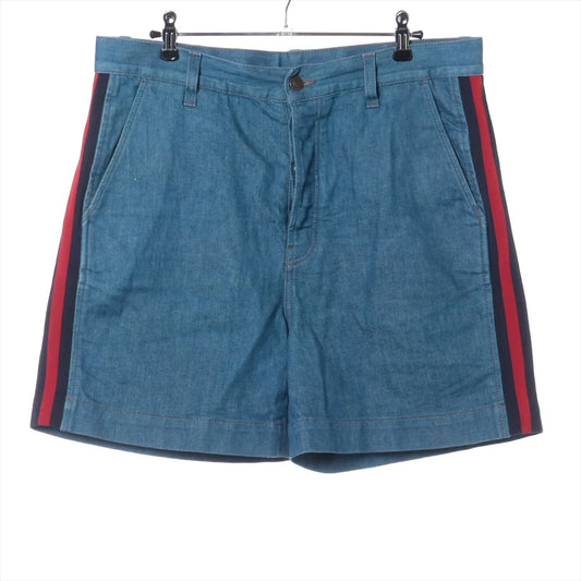 Gucci Cotton Short Pants Denim Blue