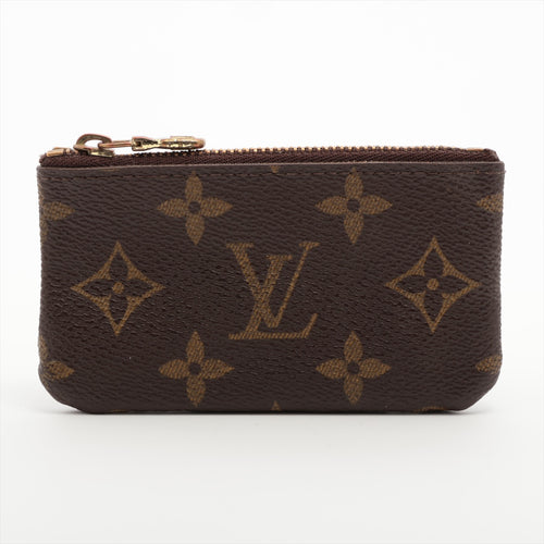 Louis Vuitton Monogram Pochette Cles Brown Coin Case