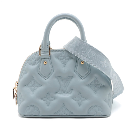 Louis Vuitton Monogram Bubblegram Alma BB Bleu Glacier