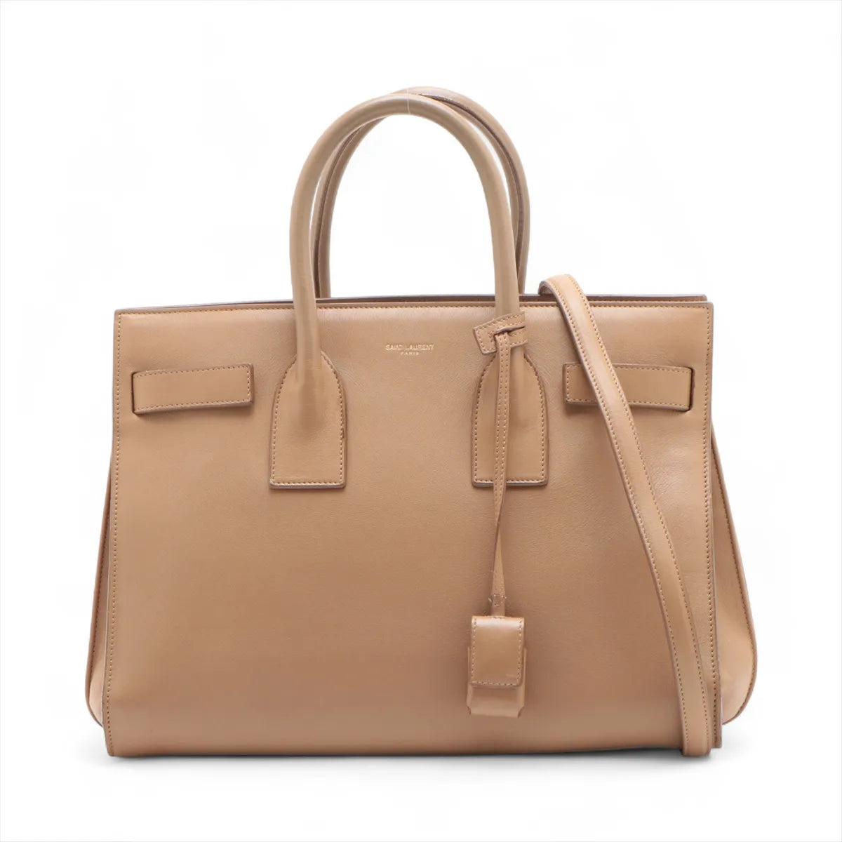 Balenciaga Sac de Jour Leather Two-Way Shoulder Bag Beige