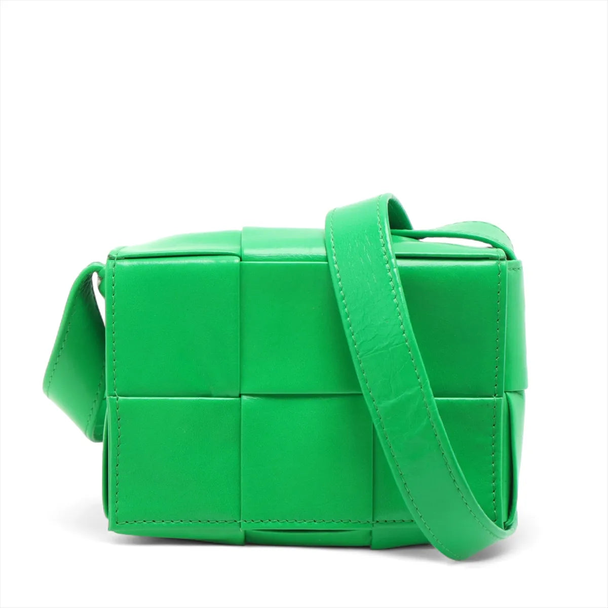 Bottega Veneta Intrecciato Leather Shoulder Bag Green