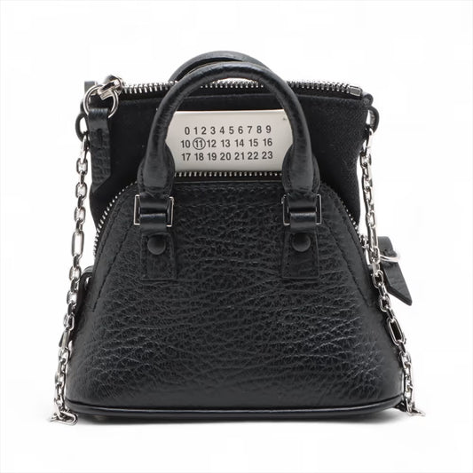 Maison Margiela 5AC Baby Leather Two-Way Handbag Black