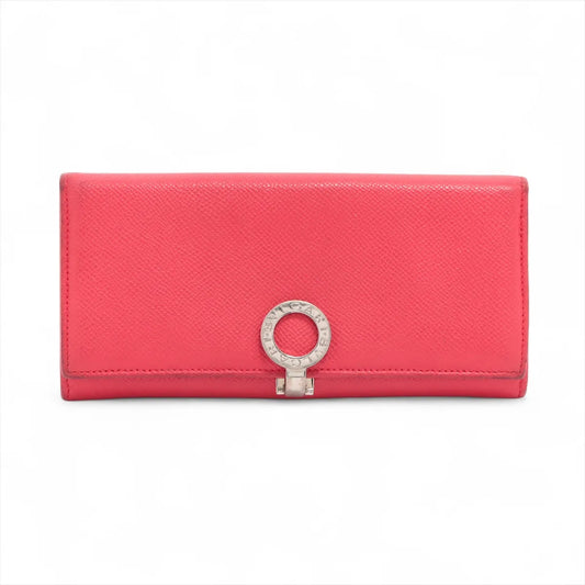 Bvlgari Bvlgari Bvlgari Leather Long Wallet Red