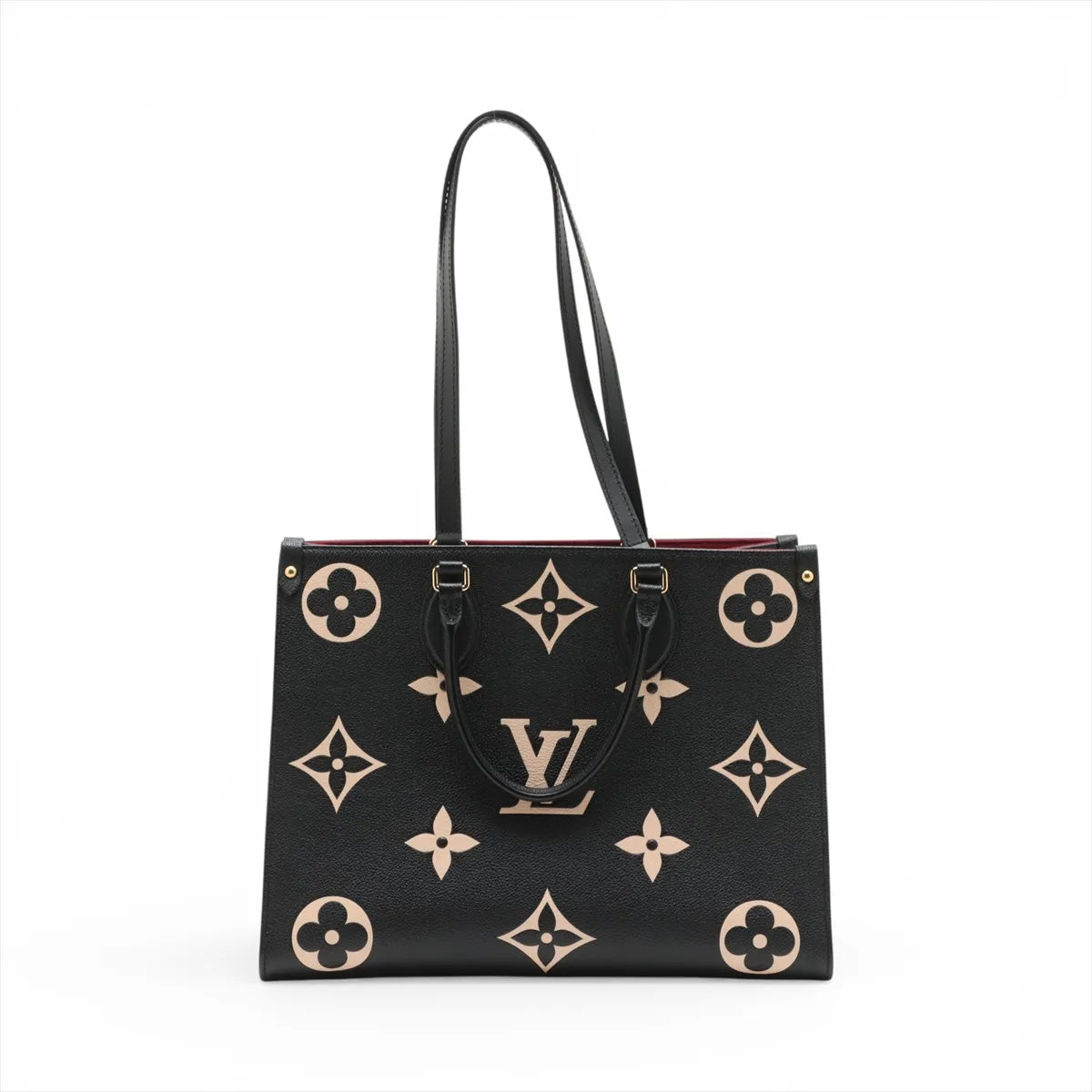 Louis Vuitton Bicolor Monogram Empreinte On the Go MM Black x Creme