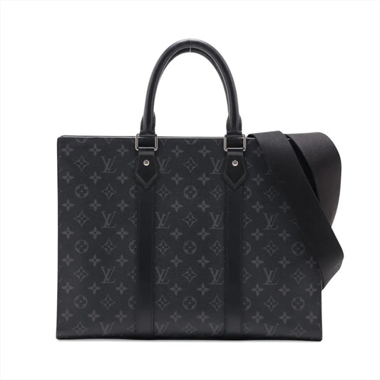 Louis Vuitton Monogram Eclipse Sac Plat Cross Black — product photo 1