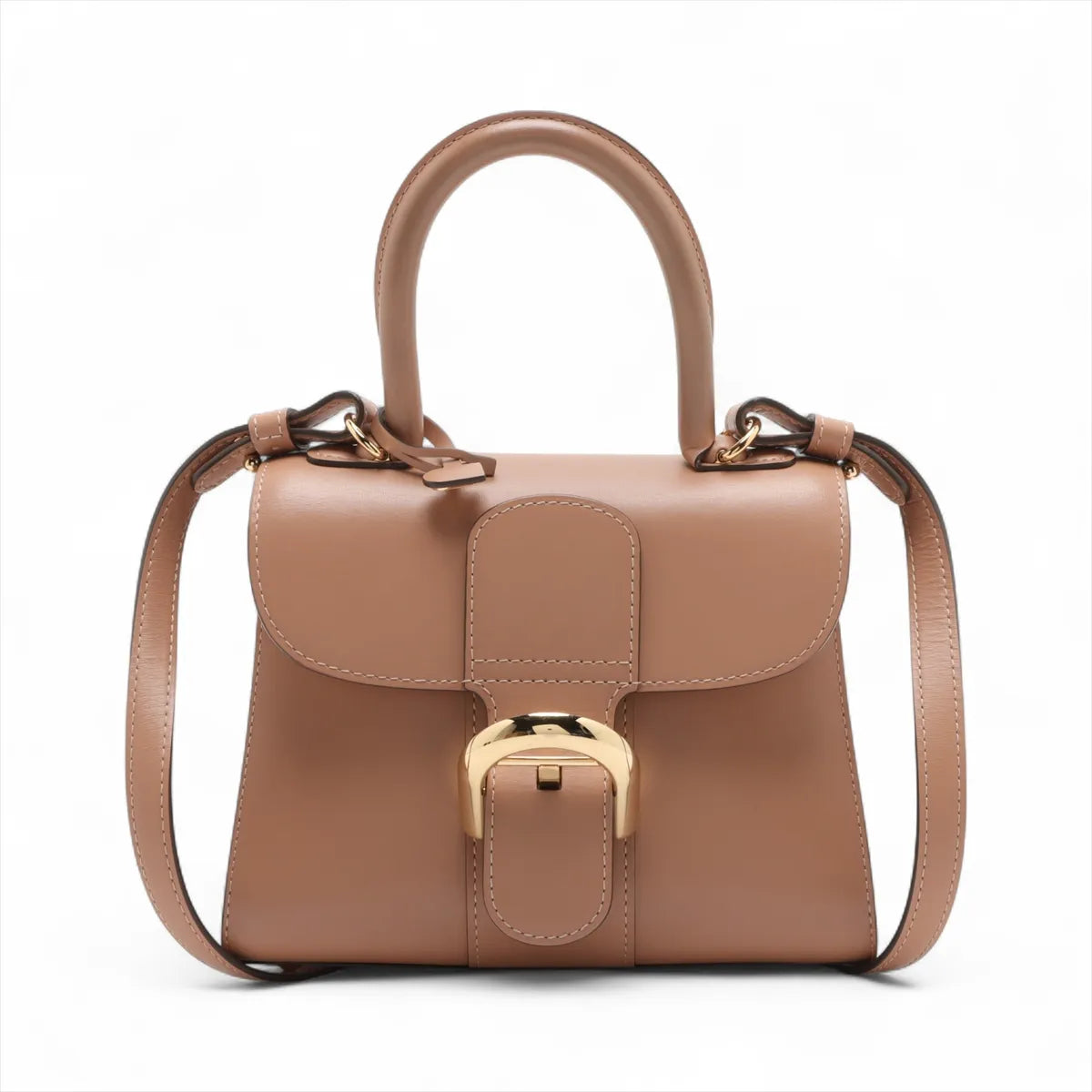 Delvaux Brillant Mini Leather Two-Way Handbag Pink