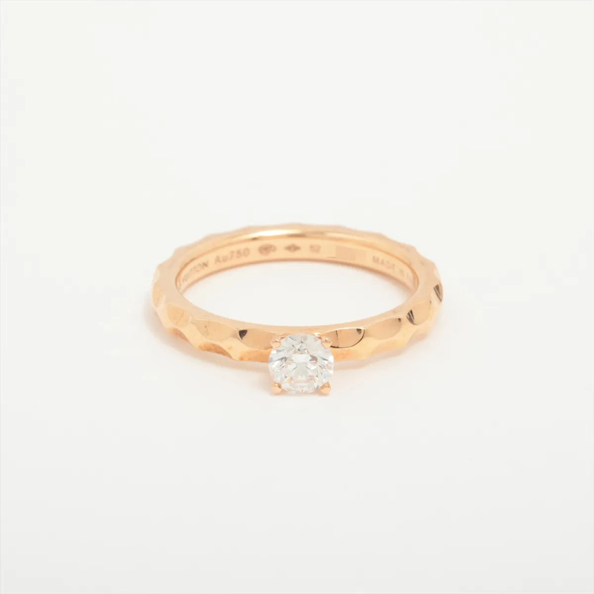 Louis Vuitton Solitaire Monogram Infini Diamond Ring Rose Gold